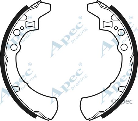 APEC BRAKING Bremžu loku komplekts SHU416